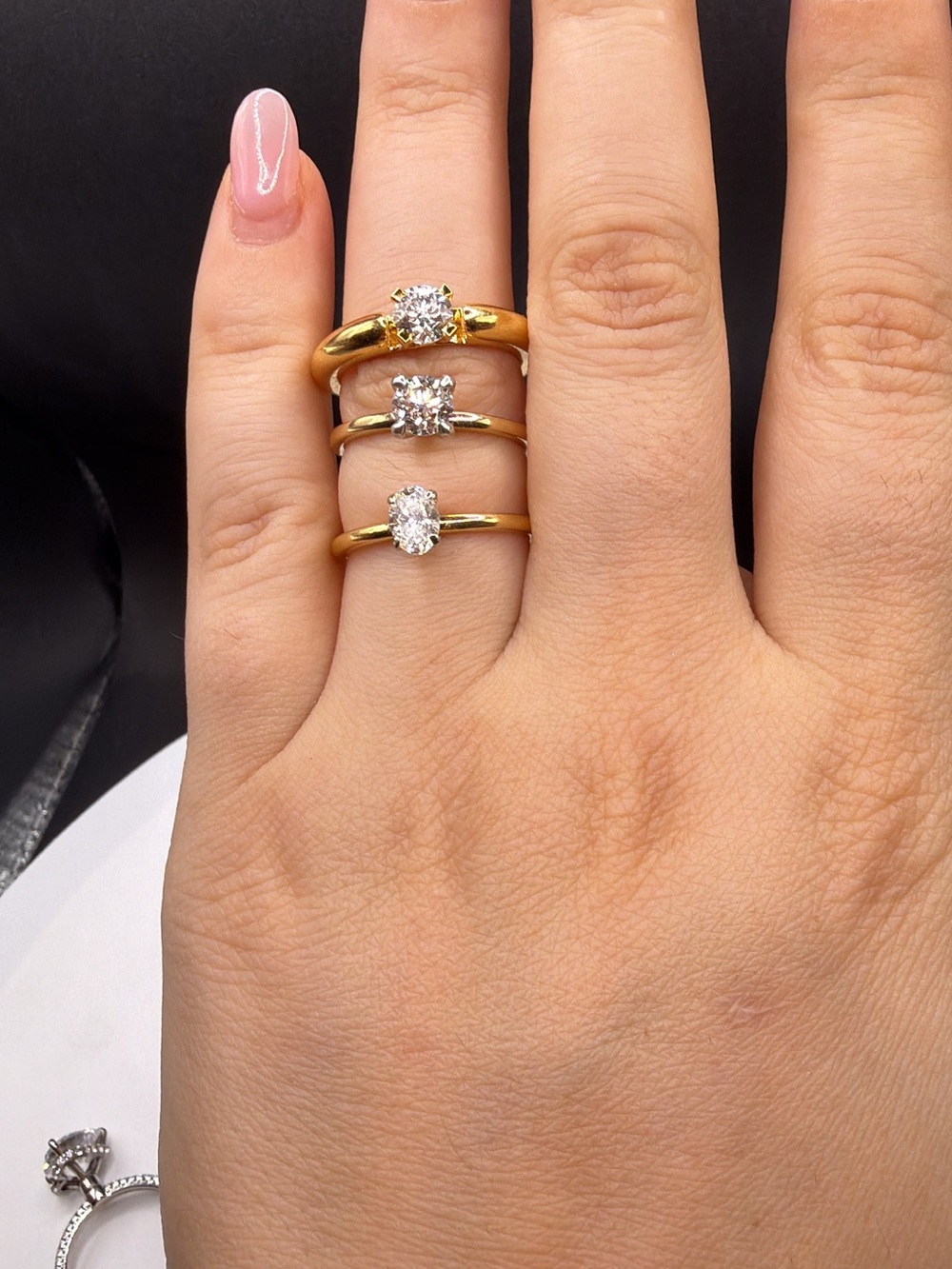 Classic Gold Solitaire Engagement Ring - Gold with 0.60  carat Diamond.